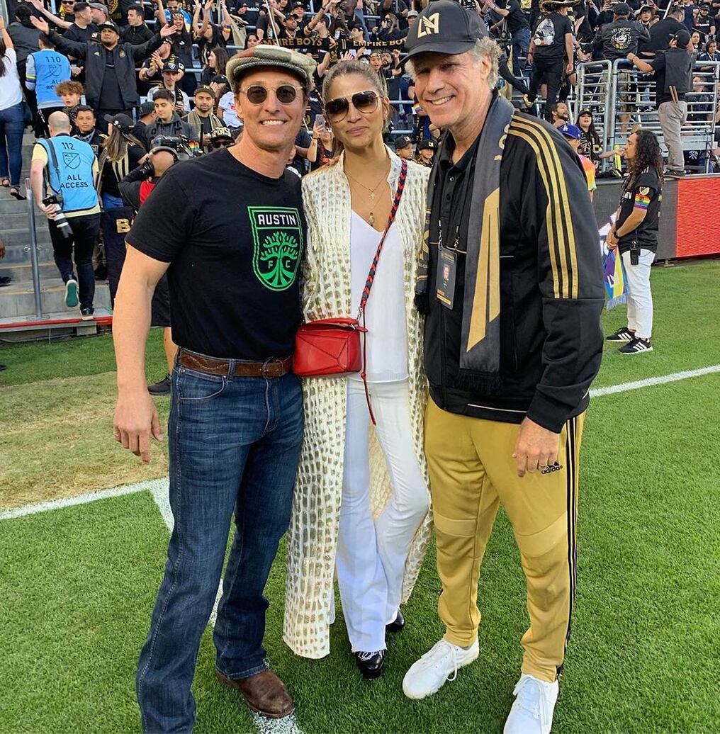 La estrella de Hollywood (primero a la izquierda), que ganó el Oscar por “Dallas Buyers Club”, cumplirá el sueño de “construir un equipo deportivo”. Foto: Twitter.