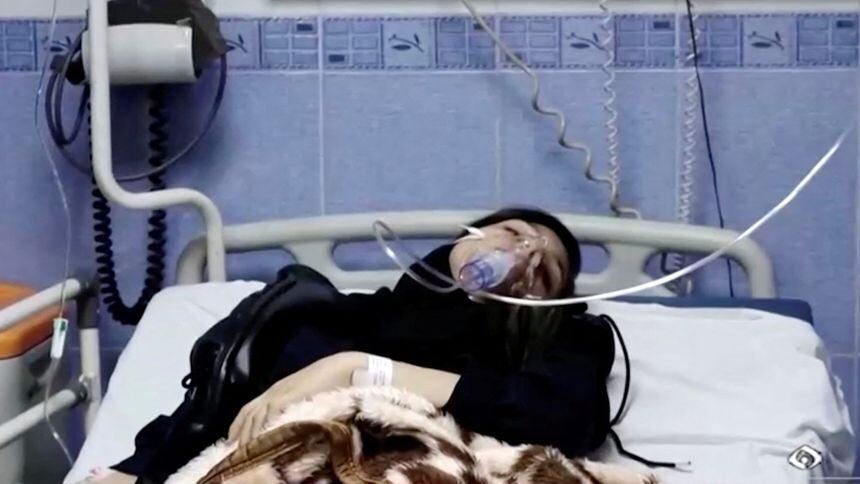 La autoridad iraní reportó que más de 5.000 estudiantes fueron afectados en 230 escuelas de 25 provincias del país. Foto: Captura de pantalla.