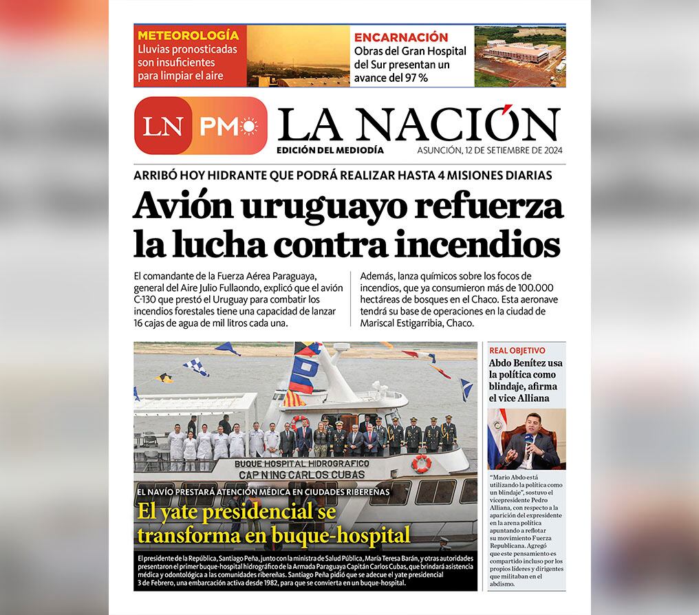 LN PM: edición del 12 de setiembre