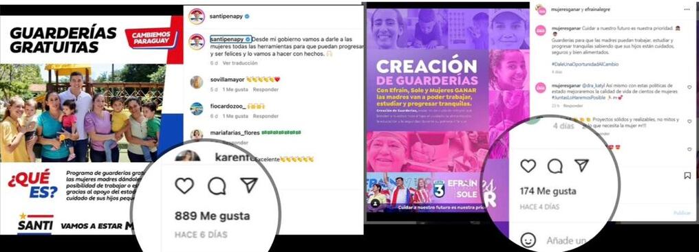 Dos días después de que Santiago Peña hiciera el anuncio del proyecto de guarderías gratuitas, Efraín Alegre hizo pública la misma propuesta.Foto: Captura de pantalla.