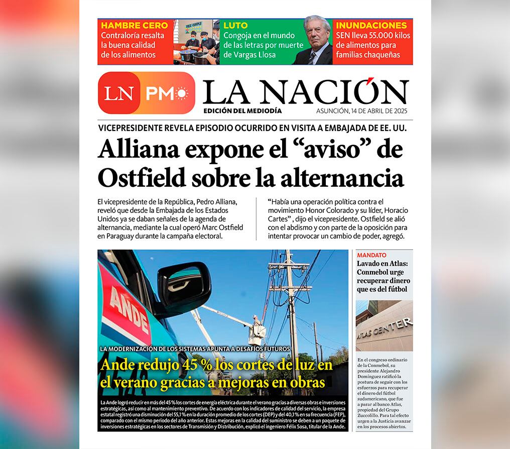 LN PM: edición del 14 de abril 