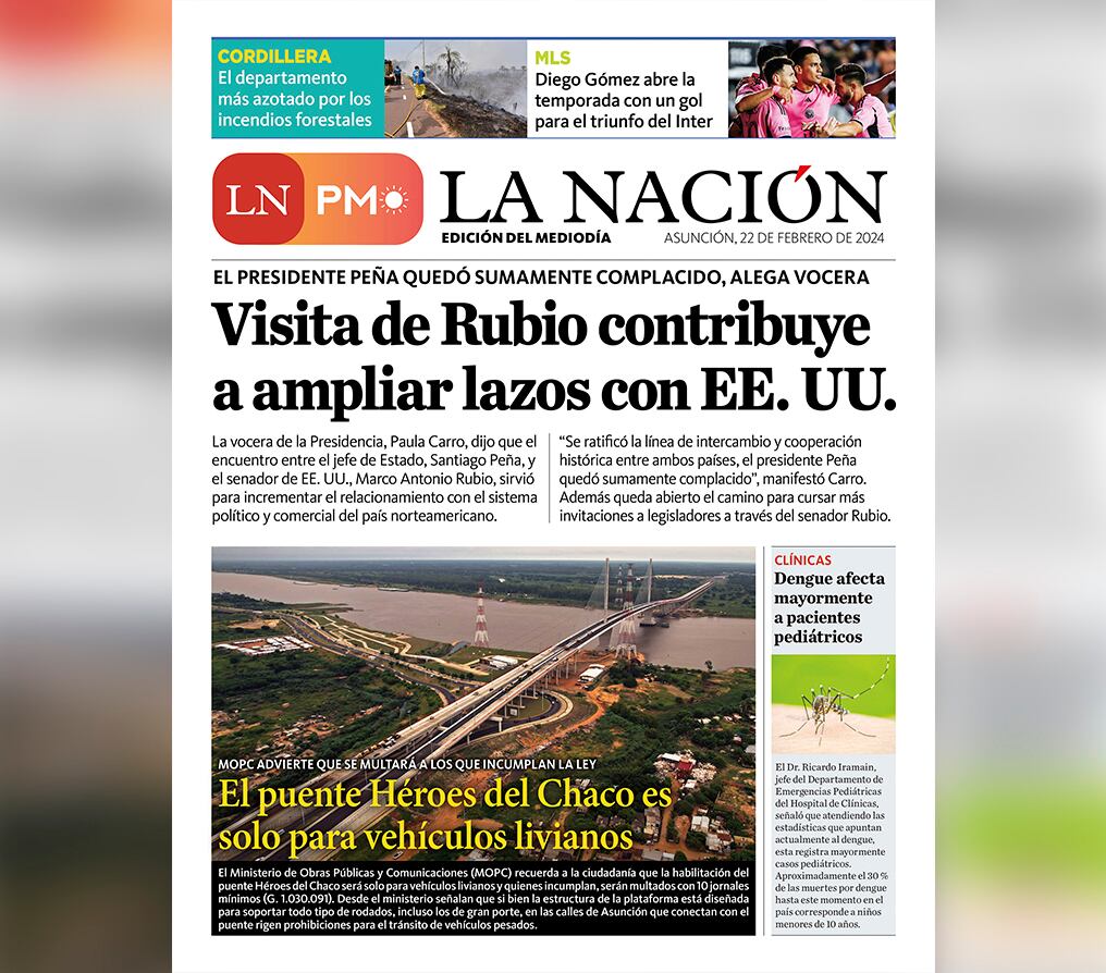 LN PM: edición mediodía del 22 de febrero