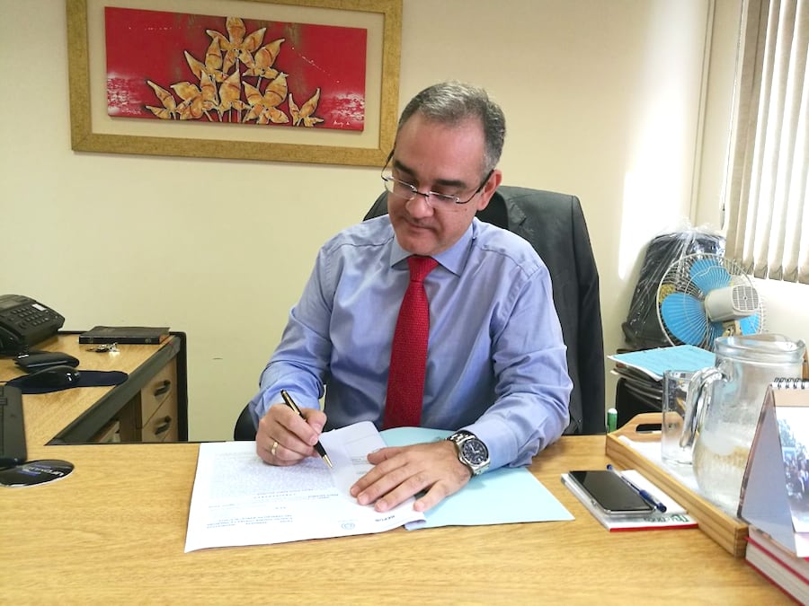 El juez Humberto Otazú decretó el embargó de US$ 87 millones de Ramón González Daher. Foto: Gentileza.