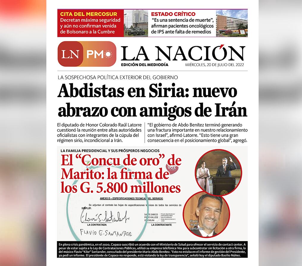LN PM: edición mediodía del 20 de julio 