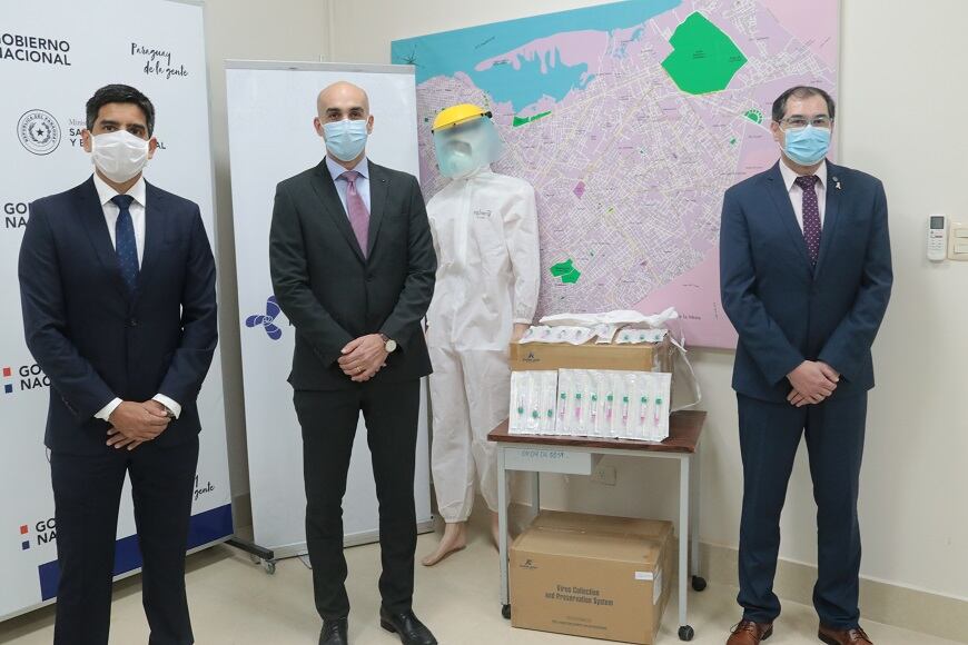 También fueron donados 250 kits de bioseguridad. Foto: Gentileza.