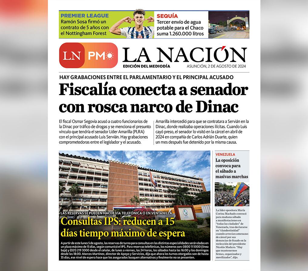 LN PM: edición del 2 de agosto