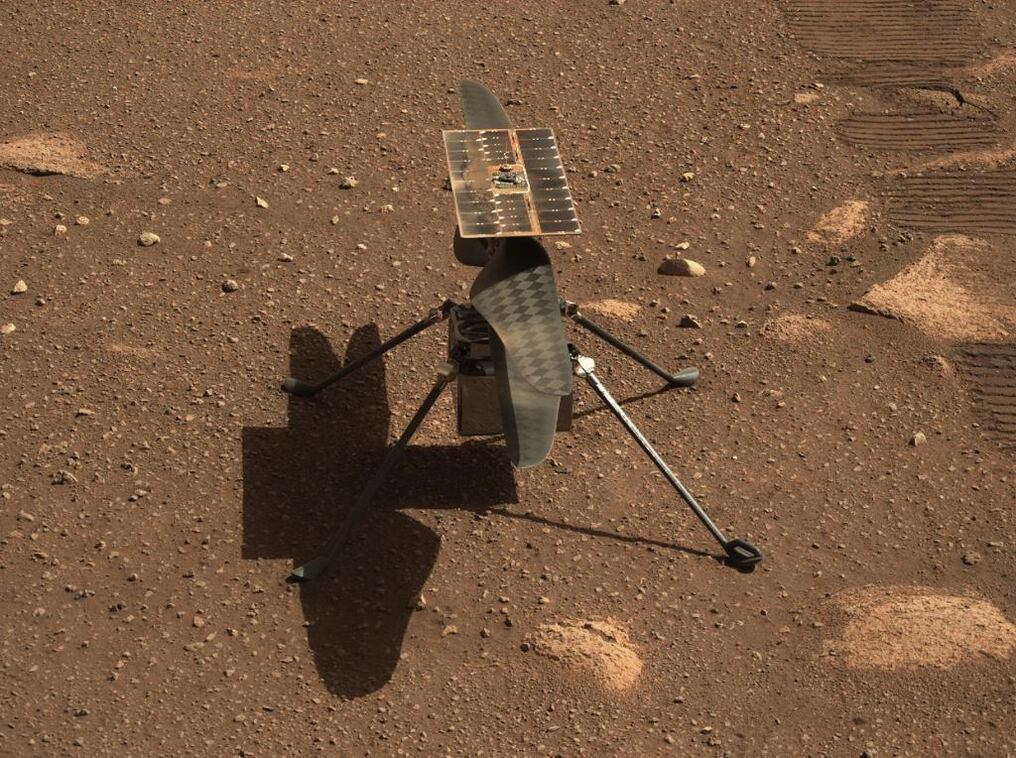 El primer vuelo controlado y motorizado en otro planeta estaba programado para este domingo, pero ahora está en espera hasta al menos el 14 de abril. Foto: NASA.