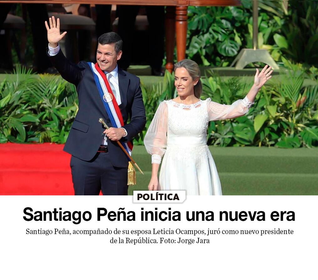 Santiago Peña inicia una nueva era