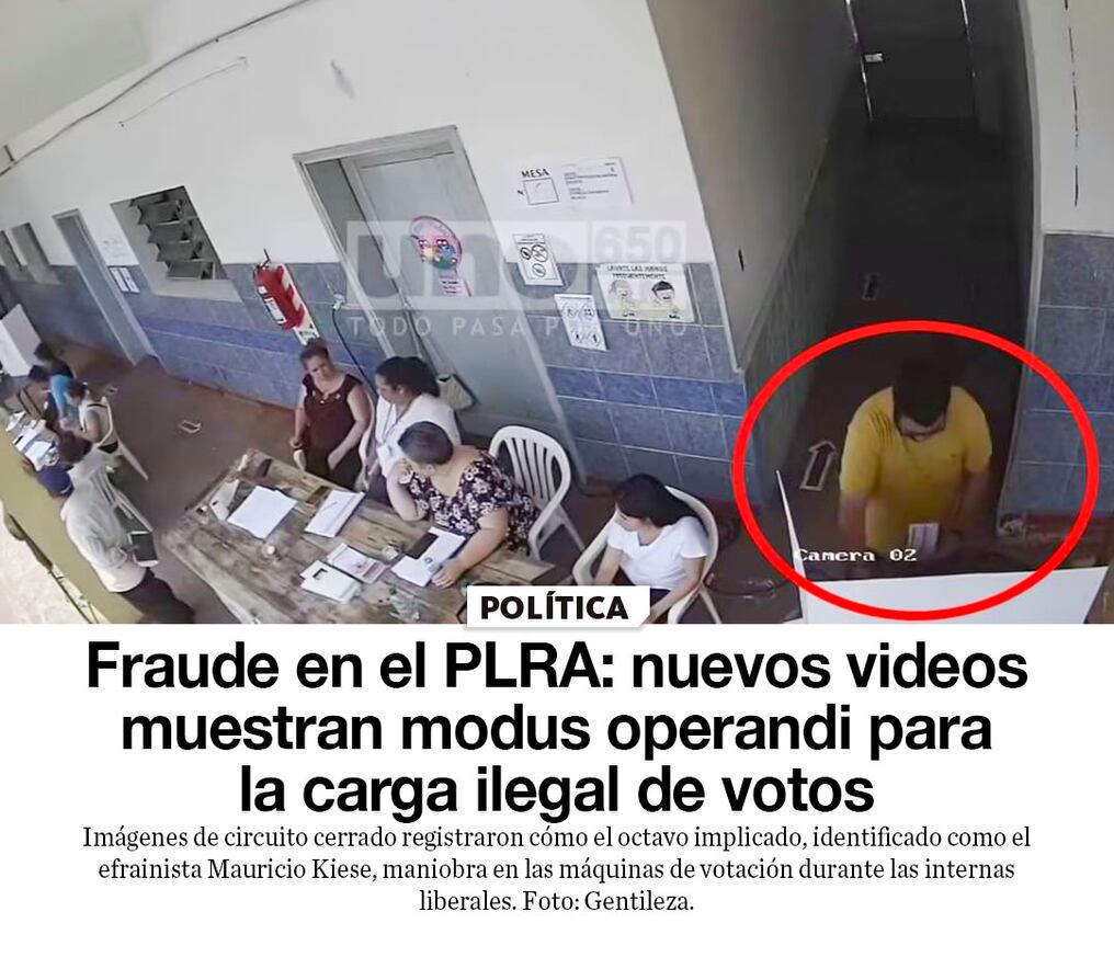 Fraude en el PLRA: nuevos videos muestran modus operandi para la carga ilegal de votos