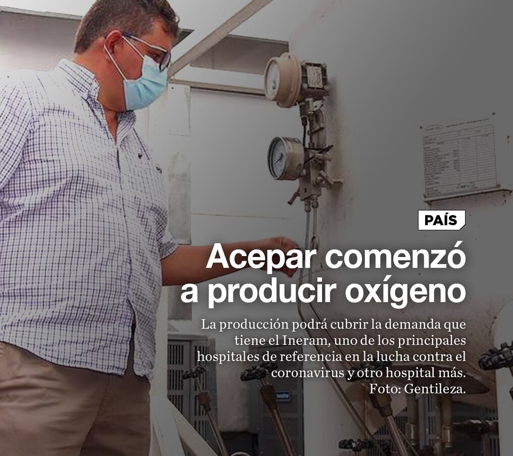 Acepar comenzó a producir oxígeno