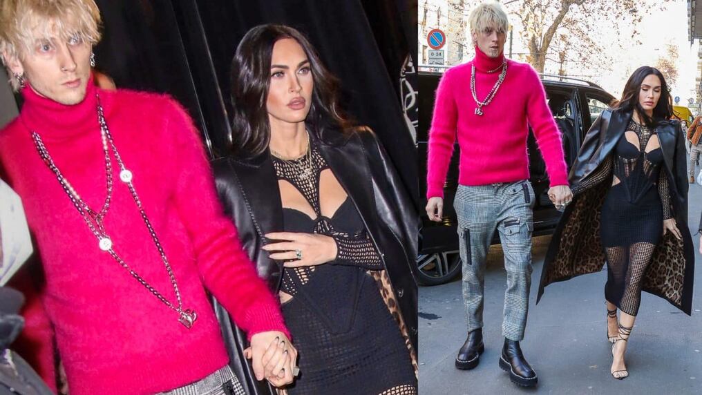 Machine Gun Kelly y Megan Fox sorprendieron la semana pasada compartiendo su petición de matrimonio con un fabuloso anillo de esmeralda y diamante. El rapero reveló ahora que la joya está diseñada para que duela si su prometida decide quitársela. Foto: Gentileza.