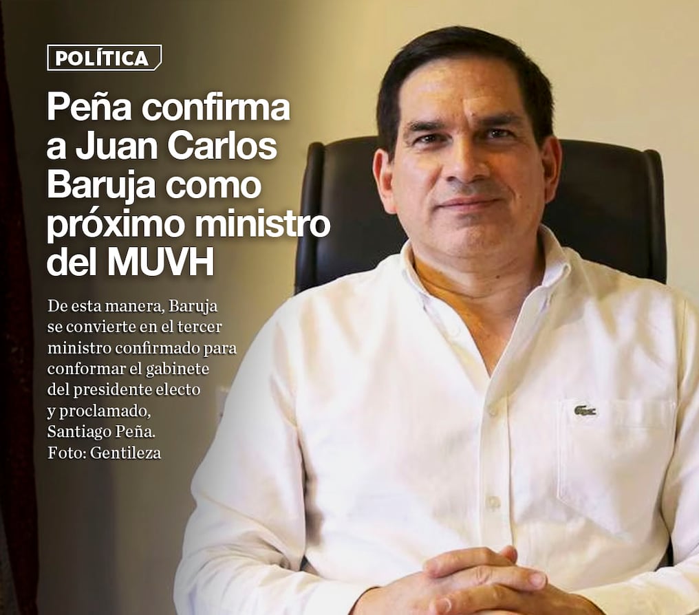Peña confirma a Juan Carlos Baruja como próximo ministro del MUVH