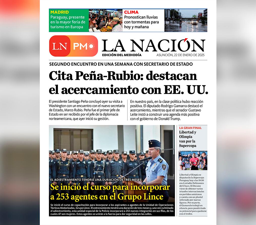 LN PM: edición del 22 de enero