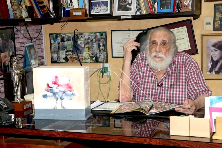 Humberto Rubin, fallecido este lunes pasado a los 87 años, impuso un nuevo estilo periodístico en defensa de la democracia y la libertad de expresión. Foto: Archivo/Cristobal Núñez.