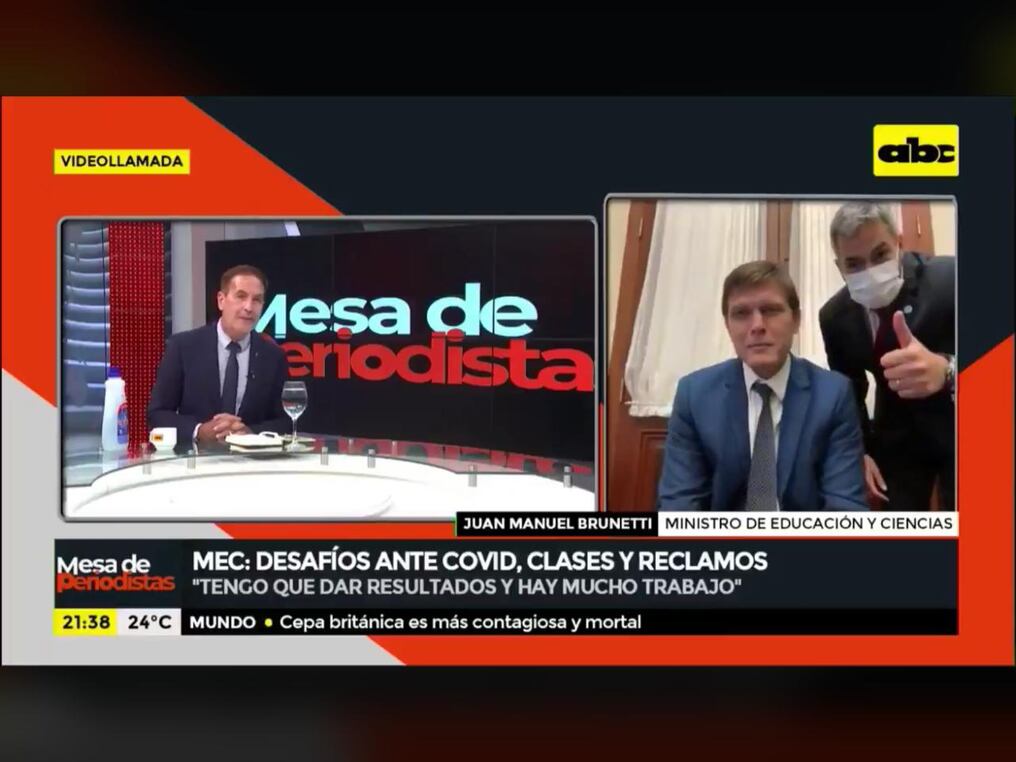 “Fuerza Enrique... Seguimos trabajando acá. Un abrazo”, dijo el presidente de la República, Mario Abdo Benítez. Foto: Captura de pantalla.