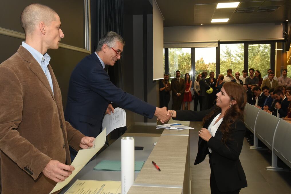 La paraguaya Ginet Margareth Suelì Rojas Sarubbi egresó satisfactoriamente de la carrera de Ingeniería del Politécnico de Milán, Universidad Pública de Italia. Foto: Gentileza.