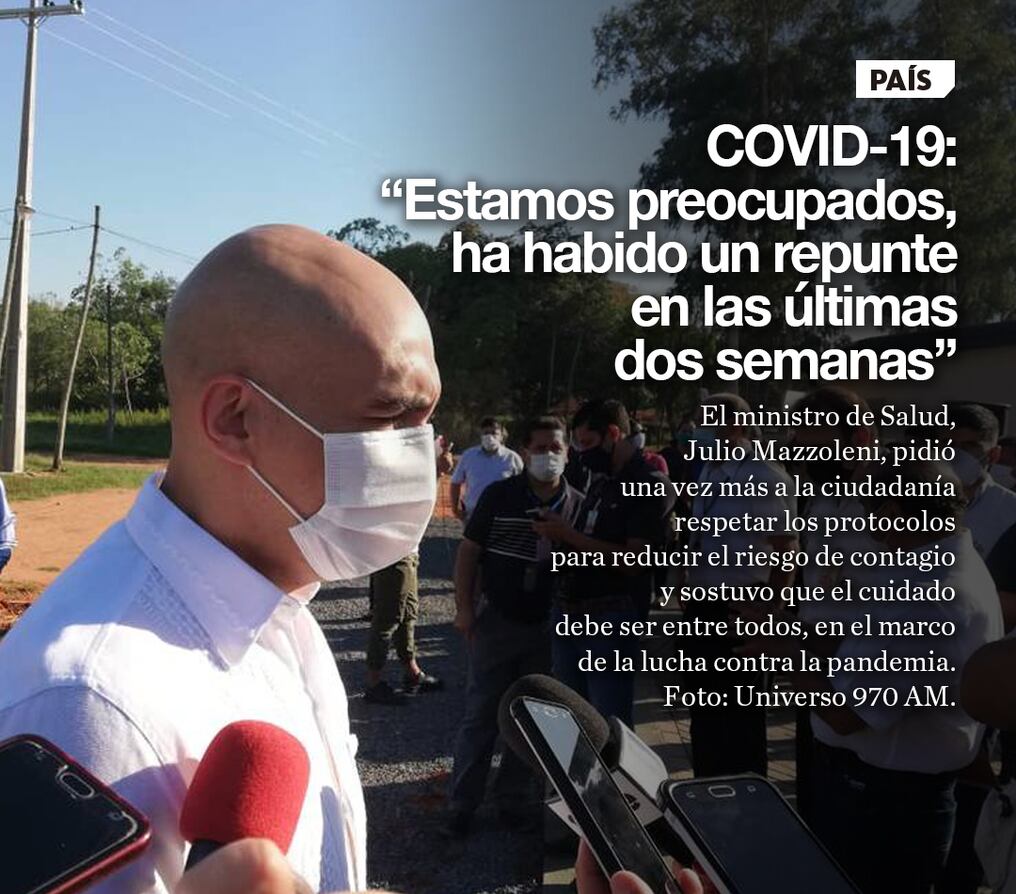 COVID-19: “Estamos preocupados, ha habido un repunte en las últimas dos semanas”
