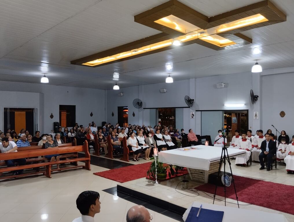 La Parroquia San Ramón Nonato espera la visita del monseñor Adalberto Martínez para presidir una misa como nuevo cardenal, para este domingo. Foto: Gentileza.