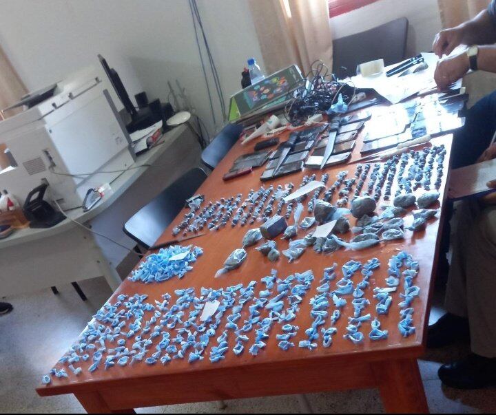 El operativo se desarrolló a primeras horas de este martes, en el pabellón destinado a personas privadas de libertad que se identifican con el PCC. Foto: Gentileza.