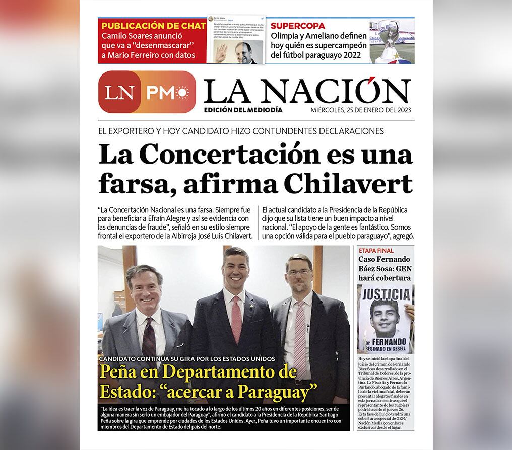 LN PM: edición mediodía del 25 de enero 