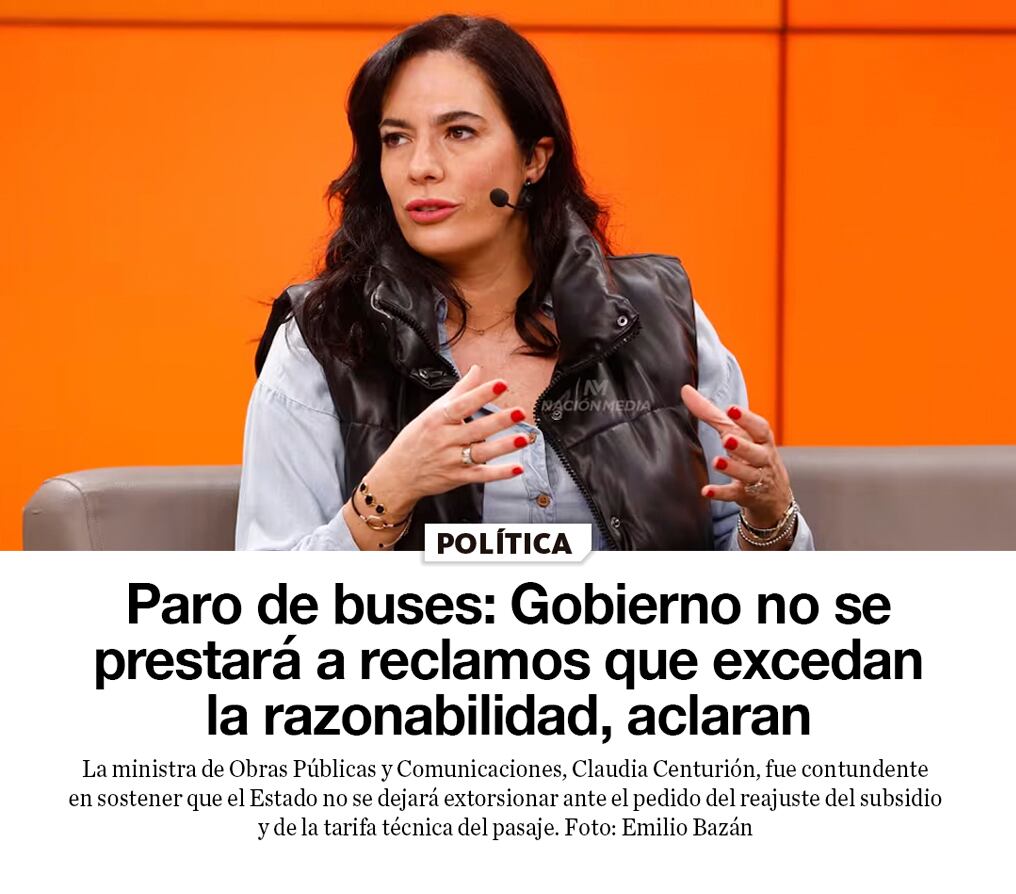 Paro de buses: Gobierno no se prestará a reclamos que excedan la razonabilidad
