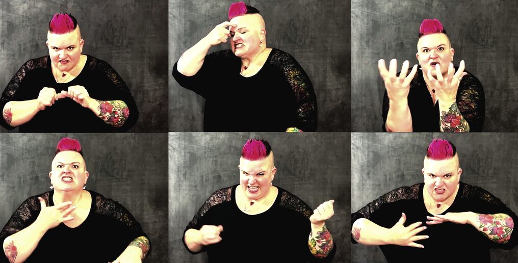 Amber G protagoniza el video oficial de “72 Seasons” en lengua de señas americana (ASL, por sus siglas en inglés). Foto: Captura de video.