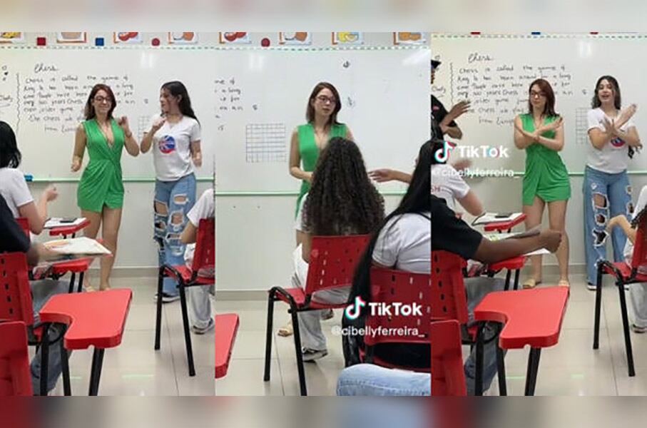 Una docente brasilera fue desvinculada de un centro educativo por bailar con sus alumnos en clase. Foto: Gentileza