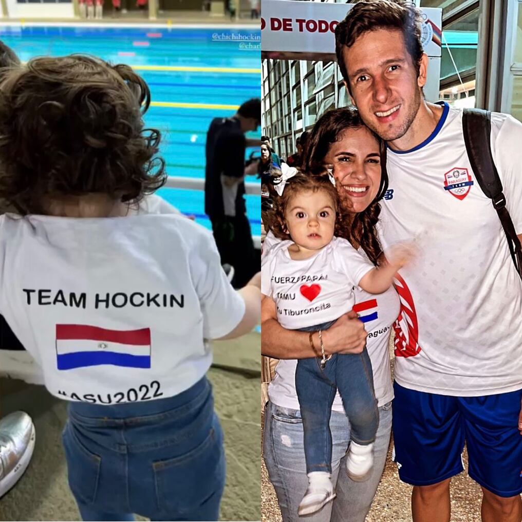 Benjamín Hockin y el tierno apoyo que recibió de su hija y esposa. Foto: Gentileza.
