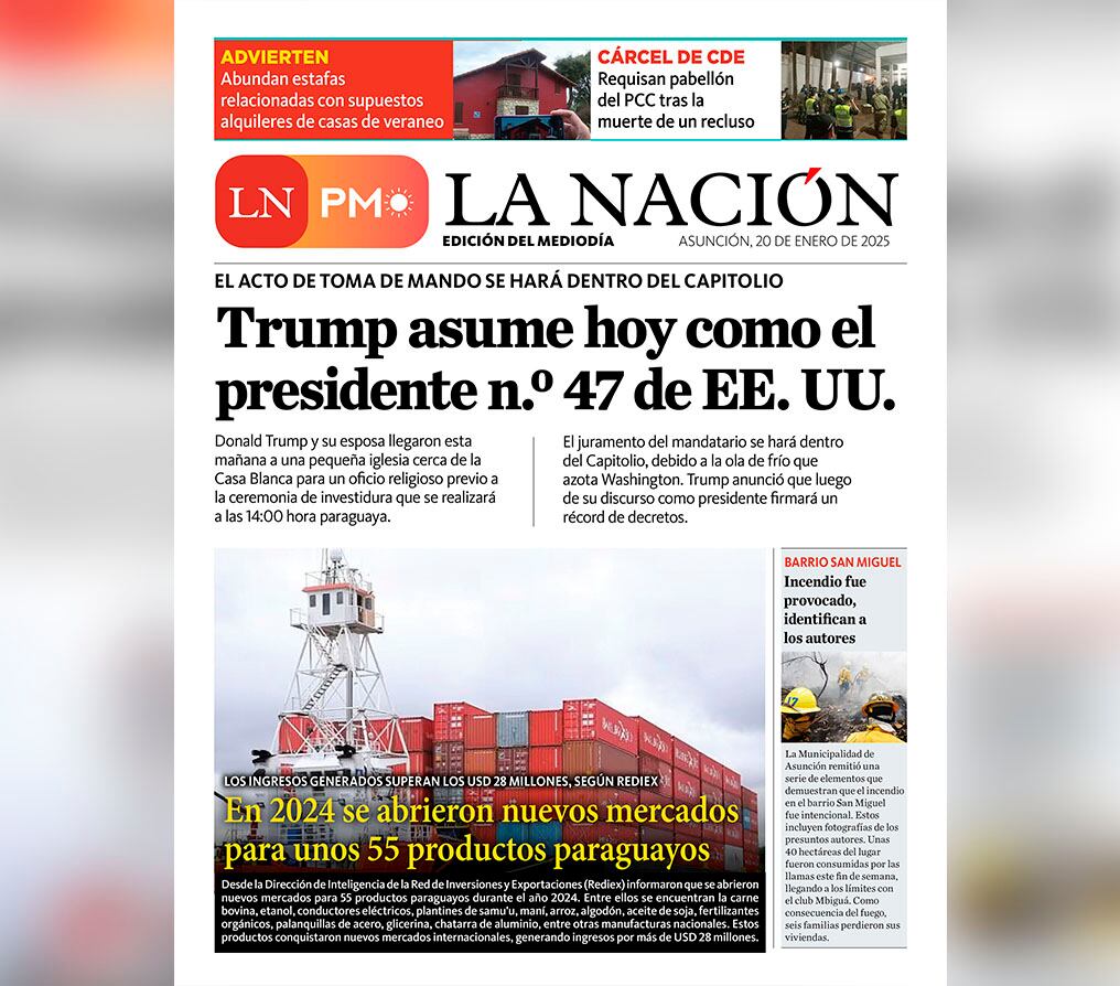 LN PM: edición del 20 de enero