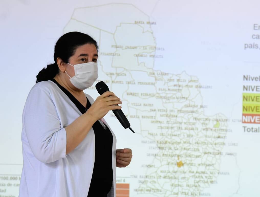 Sandra Irala, directora interina de Vigilancia de la Salud aseguró que los departamentos altamente poblados como Central, Alto Paraná, Canindeyú, Guairá, Caaguazú y Caazapá cuentan con aumento de casos. Foto: Gentileza.