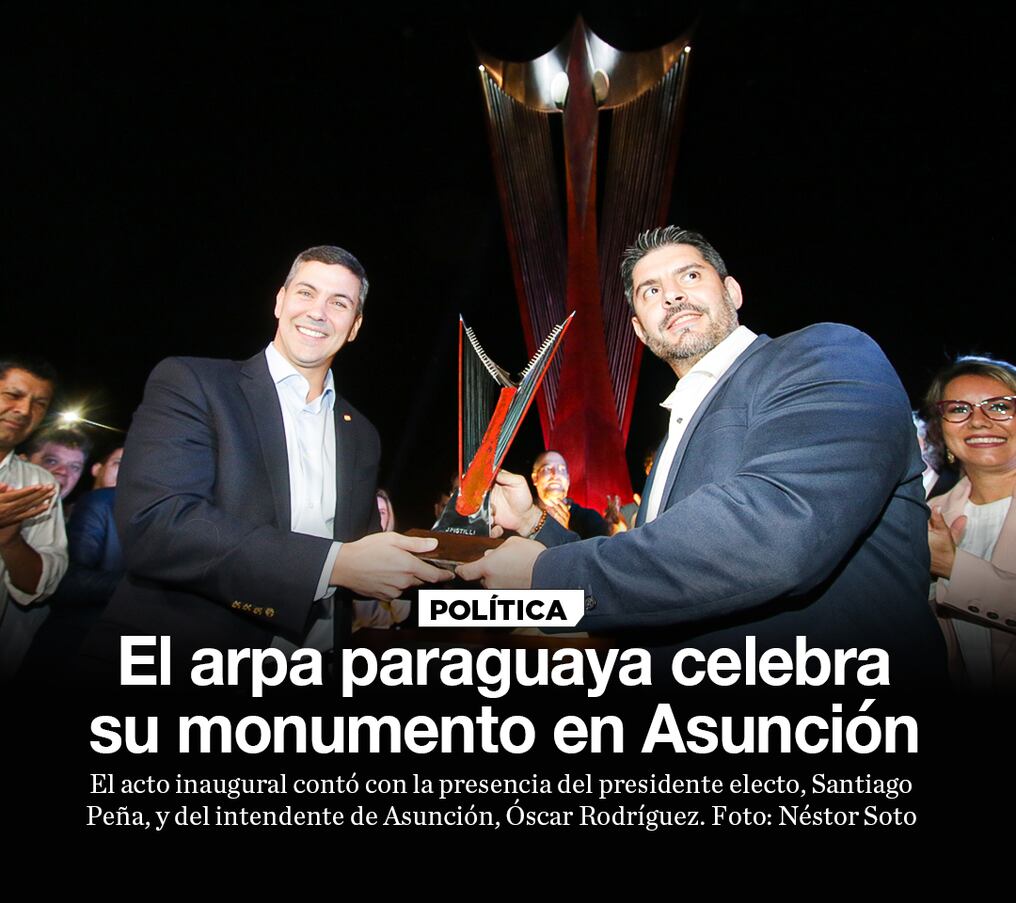 El arpa paraguaya celebra su monumento en Asunción