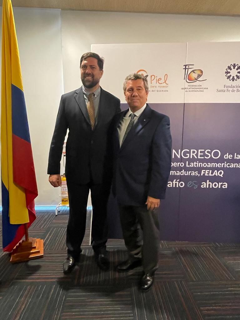 El doctor paraguayo Bruno Balmelli fue nombrado vicepresidente de la Felaq, junto con su colega Guillermo Werening, quien pasó a ocupar la presidencia de la Federación Iberolatinoamericana de Quemaduras. Foto: Archivo.