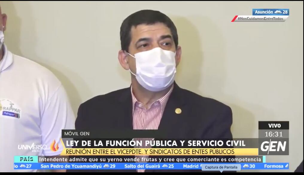 El representante del Ejecutivo ante la reforma del Estado es el vicepresidente Velázquez. Foto: Captura de pantalla.