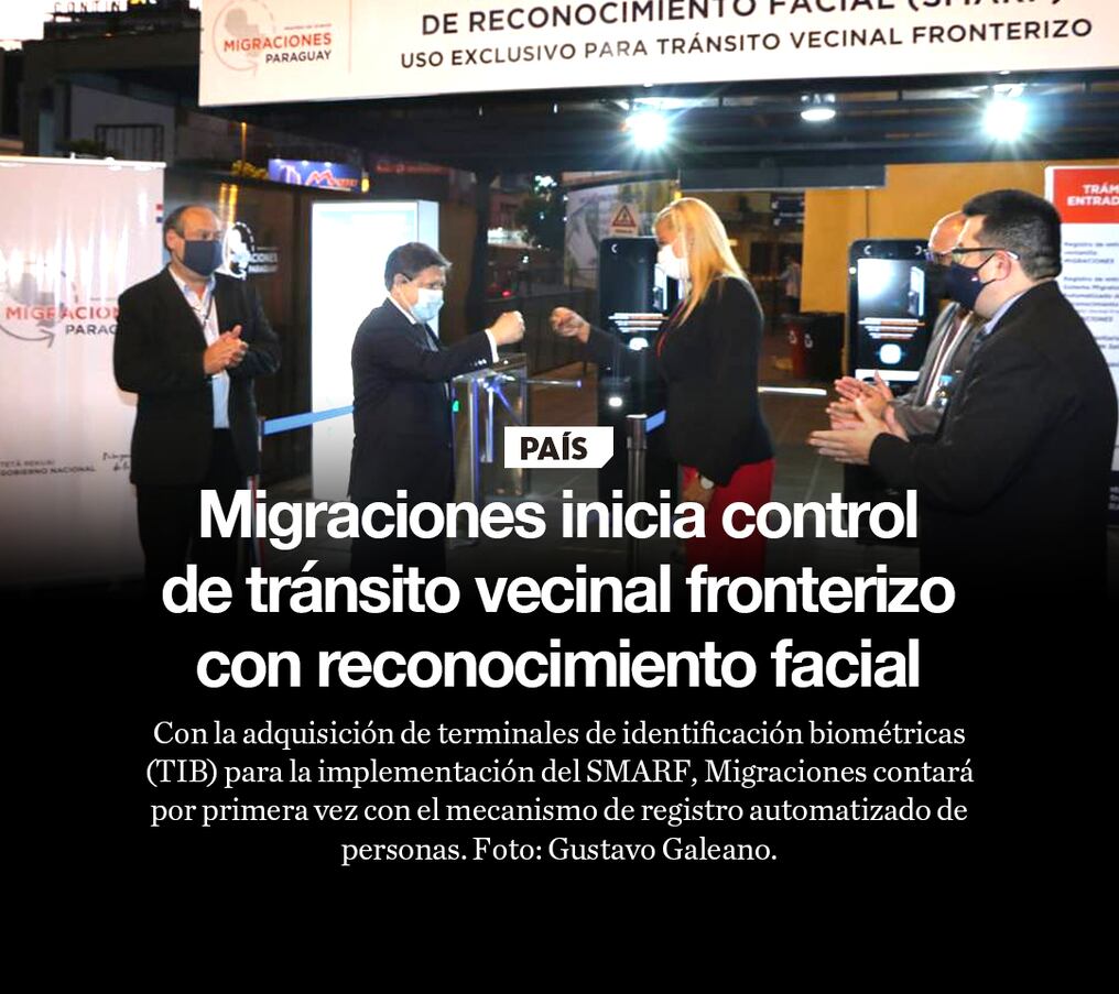 Migraciones inicia control de tránsito vecinal fronterizo con reconocimiento facial 