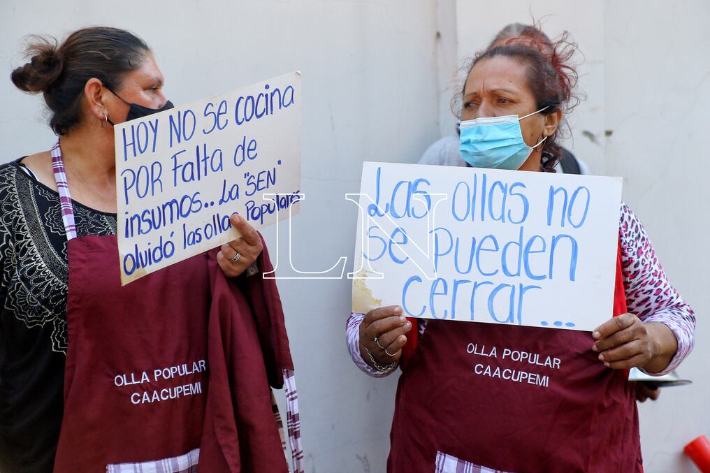 Lamentan que cerca de 20.000 personas a nivel país sean afectadas por la falta de presupuesto para realizar ollas populares. Foto: Christian Meza.