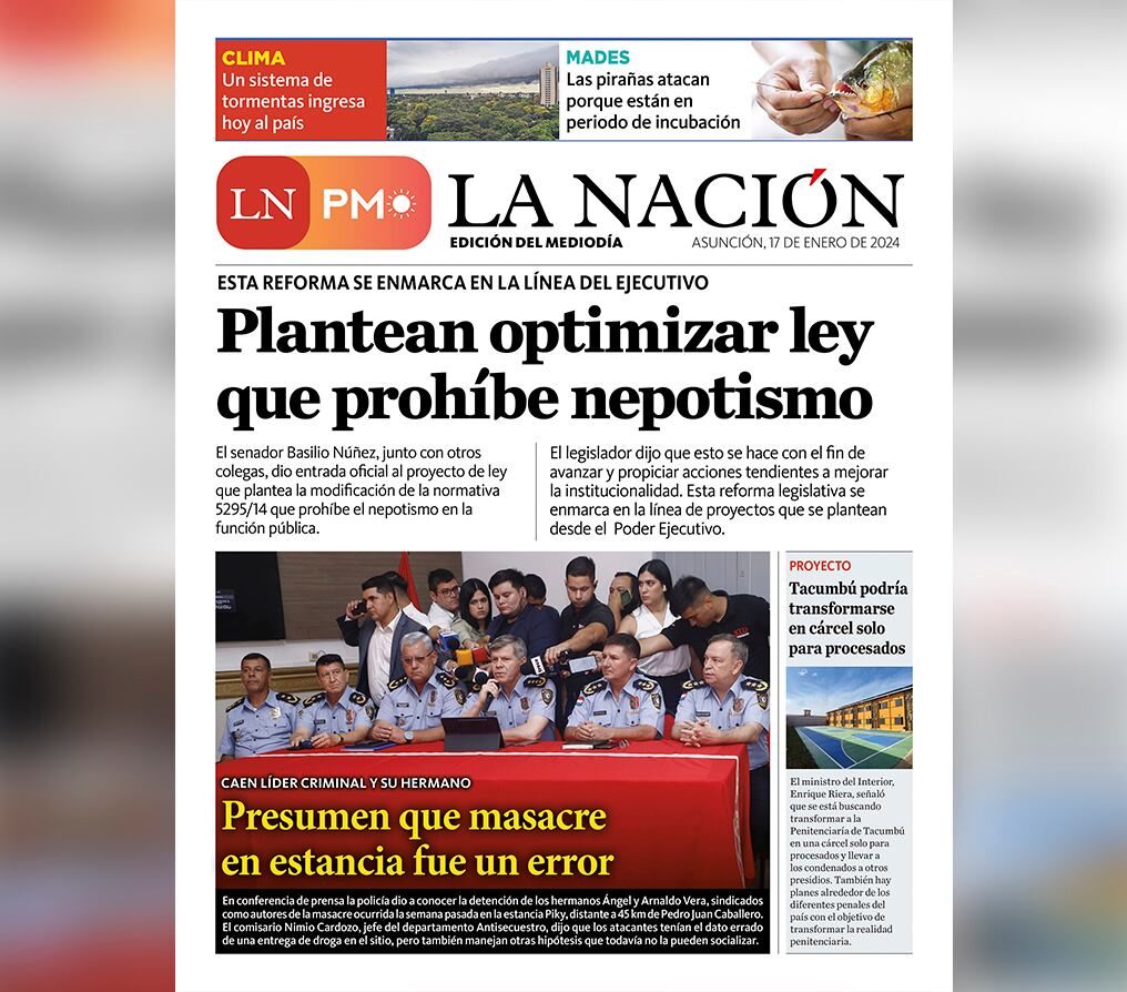 LN PM: edición mediodía del 17 de enero