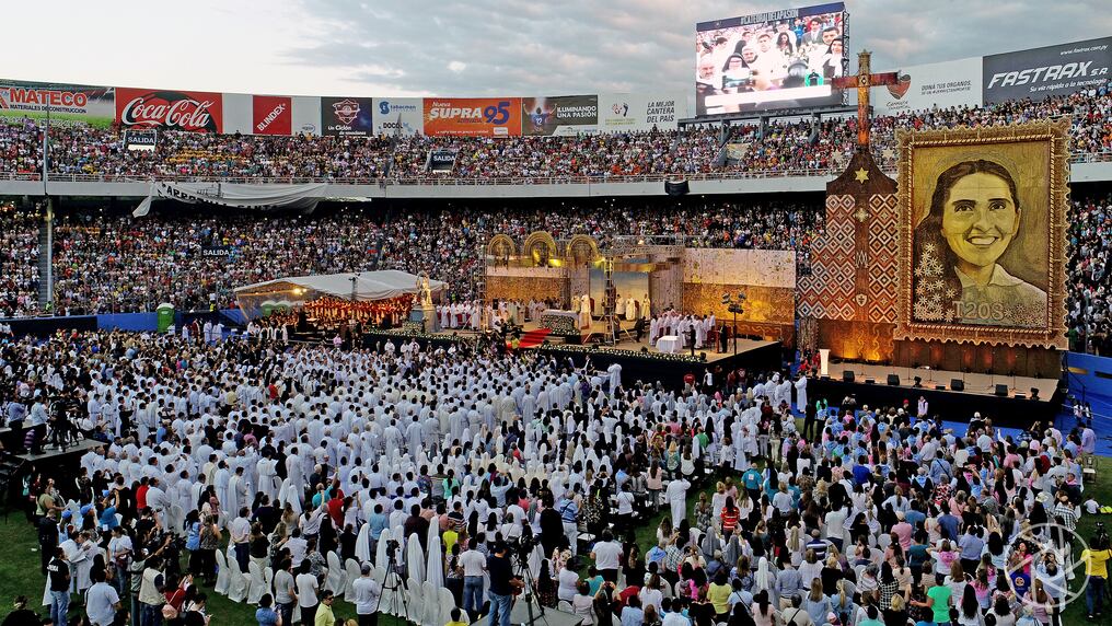 El 23 de junio del 2018 se realizó la gran fiesta de beatificación de Chiquitunga. Foto: Archivo La Nación.
