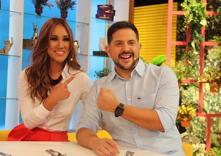 Yota celebró en "Será un gran día", que conduce junto a Dani Da Rosa, su primera aparición en televisión en el Día del trabajador. Foto: Gentileza.