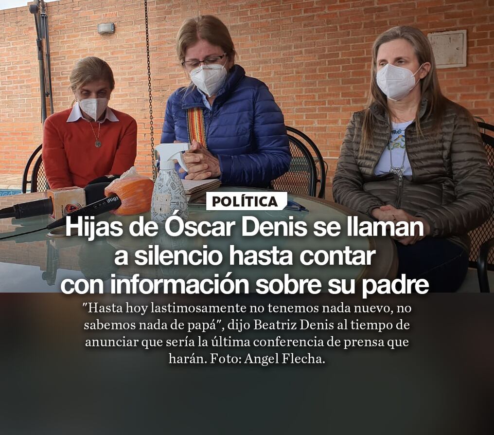 Hijas de Óscar Denis se llaman a silencio hasta contar con información sobre su padre