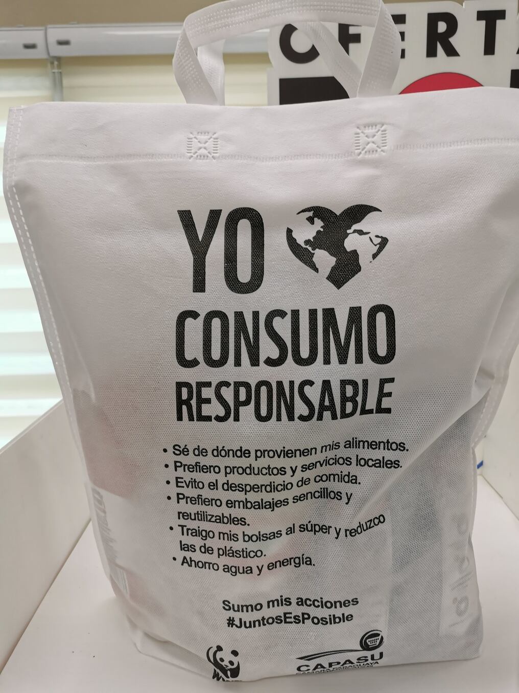 Quienes adquieran los combos podrán llevarse gratuitamente la bolsa reutilizable. Foto: Gentileza.