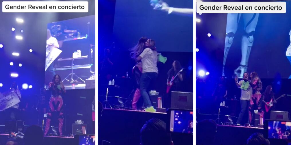 La cantante mexicana tuvo una inusual y emotiva situación al acceder al pedido de una seguidora. Foto: Gentileza.