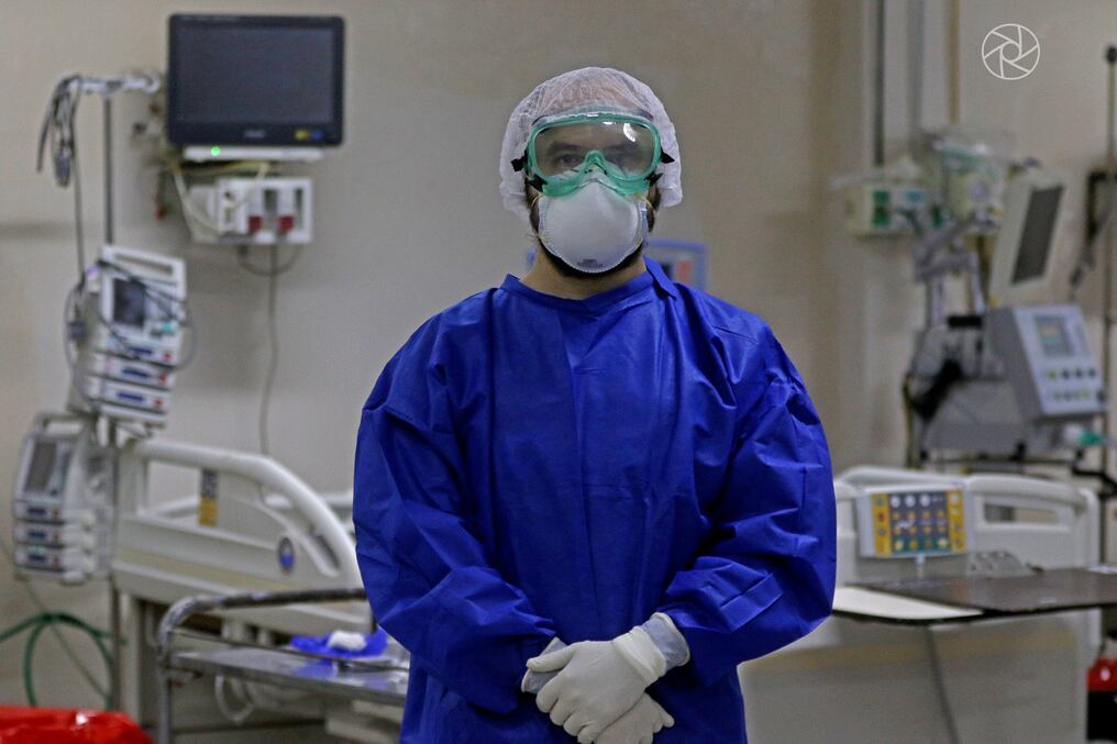El Dr. Ricardo Caballero, jefe de sala de la terapia B COVID del Hospital de Clínicas, comentó que la ocupación de las salas de terapia intensiva en dicho nosocomio es continuamente del 100%. Foto: Archivo.