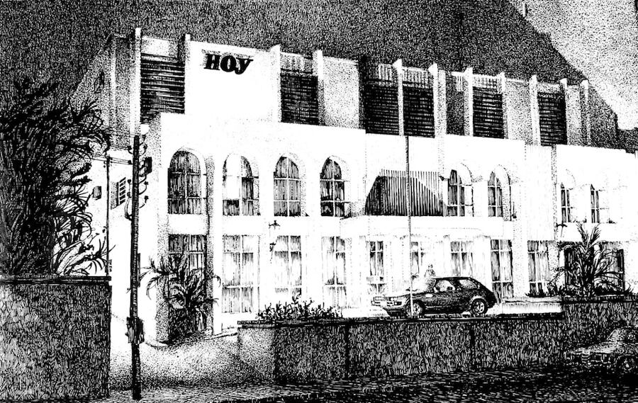 Edificio Hoy. Diseño: Curt Ernesto Tippach. Asunción, c.1976.FOTO:ARCHIVO HOY