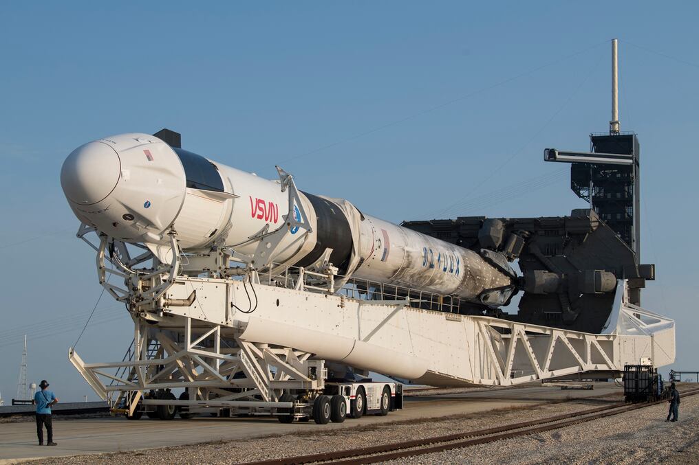El contrato, por valor de 2.900 millones de dólares, comprende el prototipo de nave espacial Starship que se está probando en las instalaciones de SpaceX en el sur de Texas. Foto: AFP.