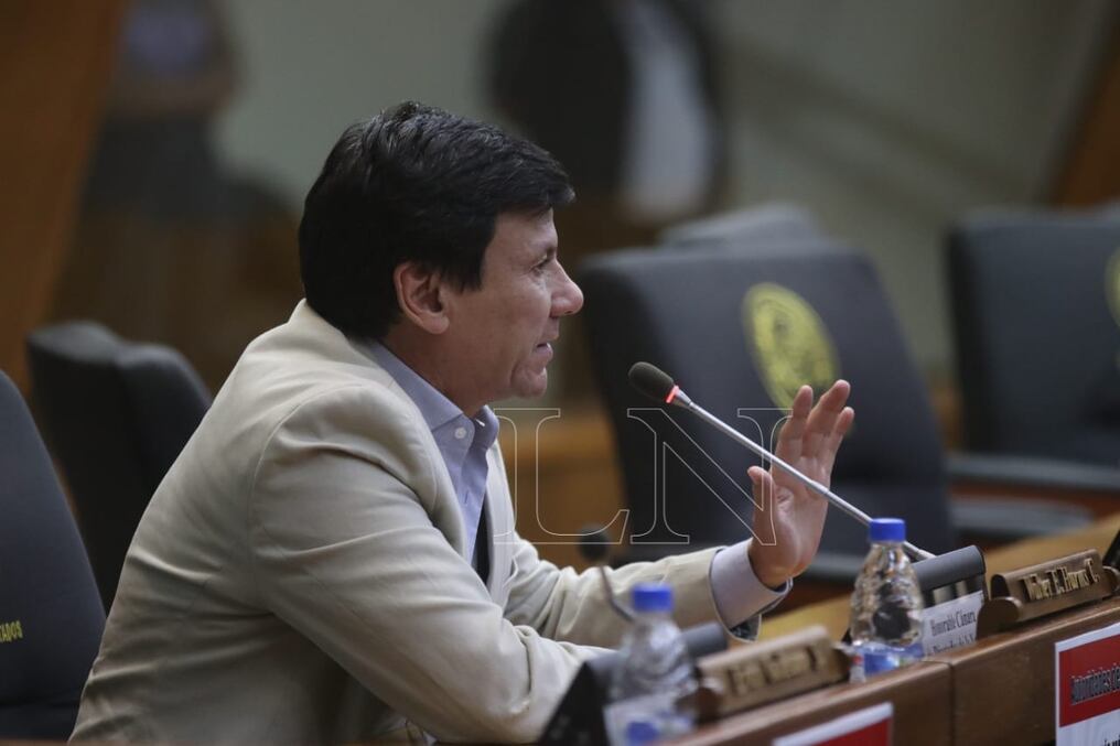 Según el diputado Harms, las encuestas dan la tranquilidad a Santiago Peña de que esa es la línea de campaña que debe seguir. Foto: Emilio Bazán.