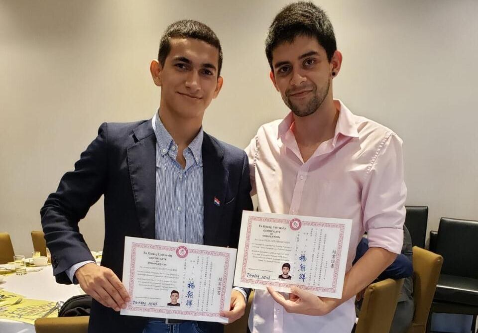 El joven yaguaronino se postuló al llamado realizado por la Secretaría Nacional de Deportes para recibir una beca del gobierno de Taiwán. Foto: Gentileza.