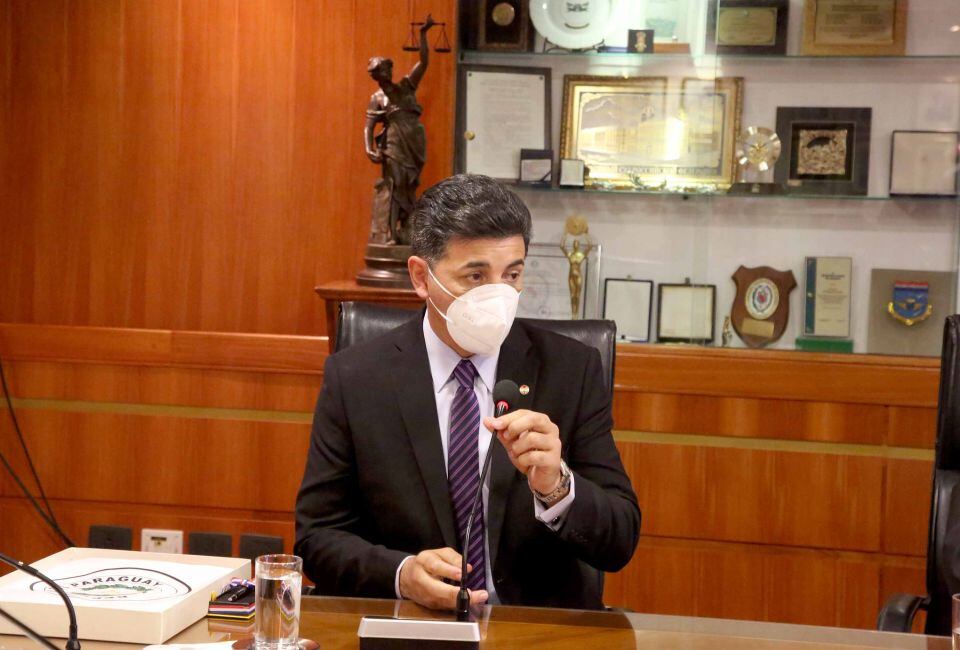 En la sesión plenaria de ayer miércoles, la Corte Suprema de Justicia designó a Víctor Ríos como ministro superintendente de las circunscripciones judiciales de Caaguazú y San Pedro. Foto: Gentileza.
