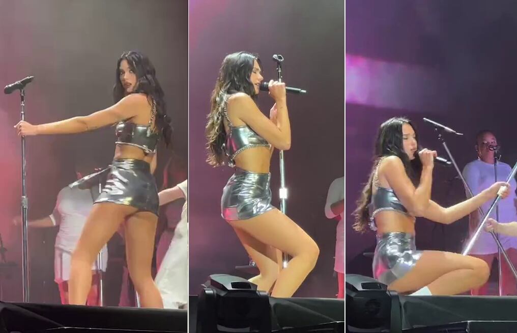 La cantante británica causa furor en internet por sus movimientos sensuales en un festival eslovaco del pasado sábado. Foto: Gentileza.