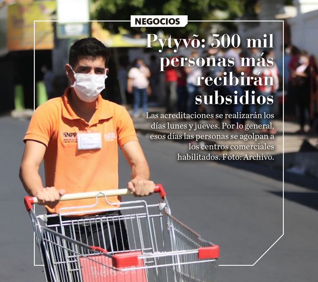 Pytyvõ: 500 mil personas más recibirán subsidios