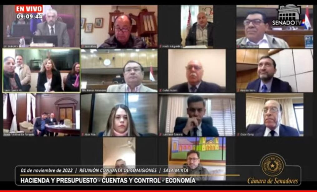 La Comisión de Hacienda y Presupuesto del Senado convoca a reunión presencial para dar inicio al estudio del proyecto de ley del PGN 2023 para los días lunes 21 y martes 22 de noviembre. Foto: Gentileza.